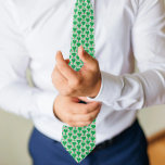 Preppy Green and Pink Wedding Gingham Pickleball Krawatte<br><div class="desc">Perfect for weddings and showers with a pickleball theme. This necktie features illustrations of heart-shaped pickleball paddles in green and pink pickleballs set against a white and green gingham background.</div>