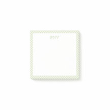 Preppy Green and White Post-It Notes