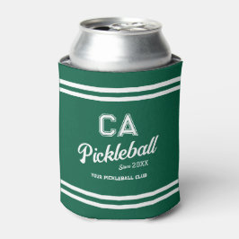 Preppy Green Pickleball Club Custom Wappen Party Dosenkühler