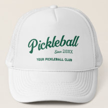 Preppy Green Pickleball Club Custom Wappen Party