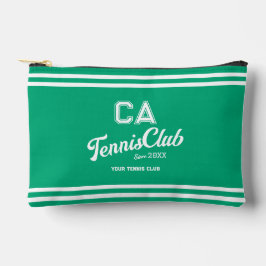 Preppy Green Tennis Club Custom Wappen Party Zubehörtasche