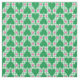 Preppy Green und Pink Wedding Pickleball Stoff