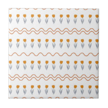 Preppy Groovy Stripe Tulip Blume Muster