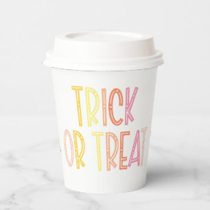 Preppy Halloween Trick oder Treat Pappbecher