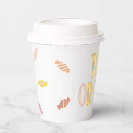 Preppy Halloween Trick oder Treat Pappbecher