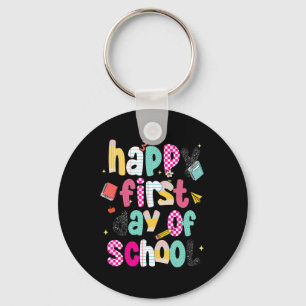 Preppy Happy Erster Schultag  Schlüsselanhänger