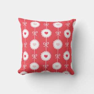 Preppy Hearts Valentine's Day Kissen