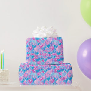 Preppy Hearts Wrapping Paper Geschenkpapier