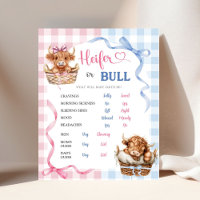 Preppy Heifer oder Bull Gender Reveal Old Wive Tal