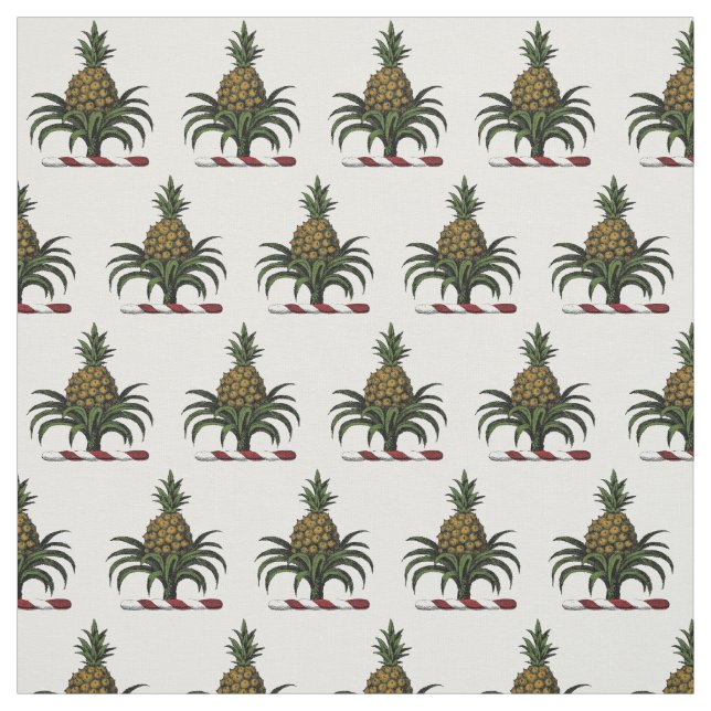 Preppy Heraldic Pineapse Wappen Color WT Stoff (Muster)