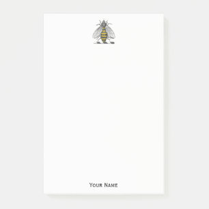 Preppy Heraldic Vintage Biene Wappen Emblem C Post-it Klebezettel