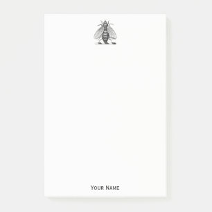 Preppy Heraldic Vintage Bienendecke Emblem Post-it Klebezettel