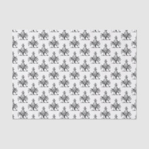 Preppy Heraldische Ananas Wappen Wappenschild Seidenpapier