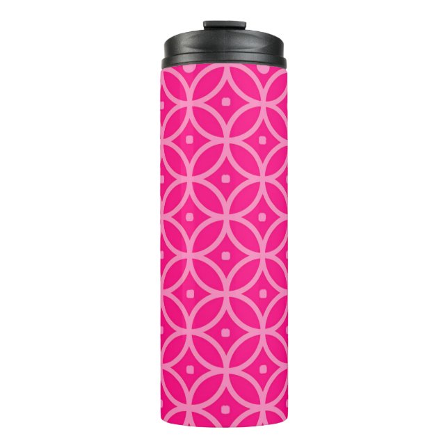 Preppy Hot Pink Thermosbecher (Vorderseite)