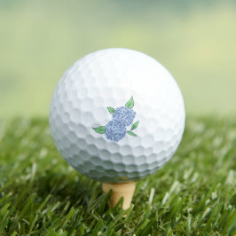 Preppy Hydrangea Classic Floral Golf Balls Golfball