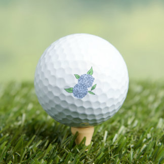 Preppy Hydrangea Classic Floral Golf Balls Golfball