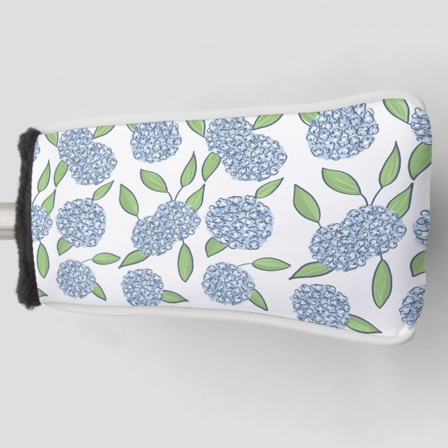 Preppy Hydrangea Preppy Coast Putter Cover Golf Headcover (Vorderseite)