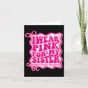 Preppy ich pink für mein Schwester Brustkrebs Gro Karte