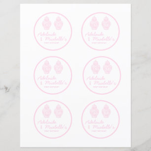 Preppy Ingwerjar weiche Farbe rosa Banner