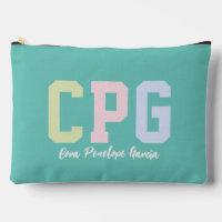 Preppy initials niedlich trendy aquamarin 3 Foto