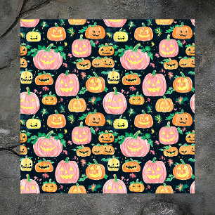 Preppy Jack-O’-Lantern Halloween Serviette