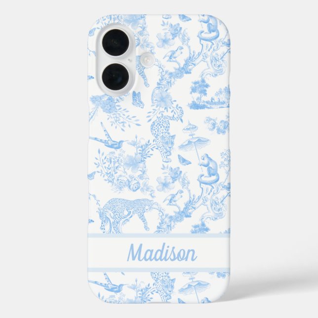 Preppy Jungle Chinoiserie Toile Case-Mate iPhone Hülle (Rückseite)