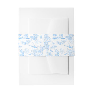 Preppy Jungle Chinoiserie Toile Einladungsbanderole