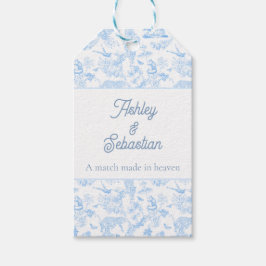 Preppy Jungle Chinoiserie Toile Geschenkanhänger