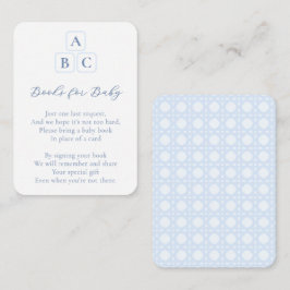 Preppy Kinderzimmer blockiert Bücher für Baby Boy  Begleitkarte