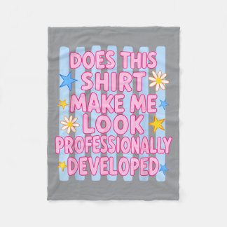 Preppy Lässt mich professionell aussehen Fleecedecke