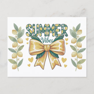 Preppy Lemons Summer Vibes Postkarte