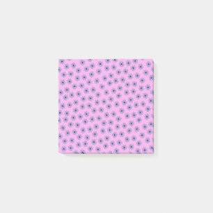 Preppy Lila Blau Hippie Blumenmuster Post-it Klebezettel
