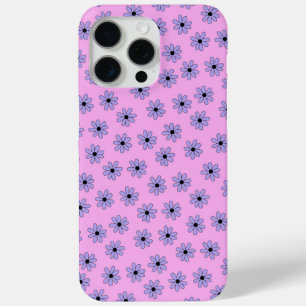 Preppy Lila Blue Hippie Blume Muster Case-Mate iPhone Hülle