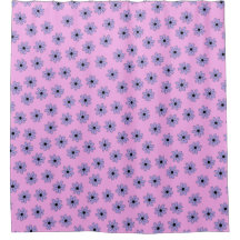Preppy Lila Blue Hippie Blume Muster
