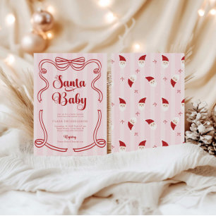 Preppy Loveshack Santa Baby Baby Shower Einladung