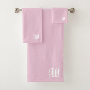 Preppy Monogram Handtuchhalter-Set Badhandtuch Set