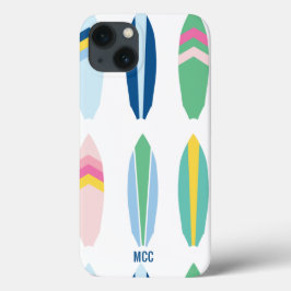Preppy Multi Pattern Surfboards Personalisiert Case-Mate iPhone Hülle