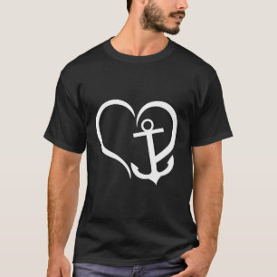 Preppy Nautic Anchor for Sailors Boaters Yachtin T-Shirt