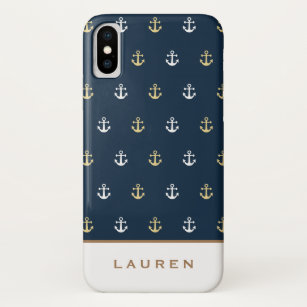 Preppy Nautical ⎢ Monogram iPhone Case