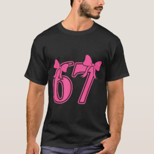 Preppy Nk Kokette Schleife Spitze 67 Six Seven Mem T-Shirt