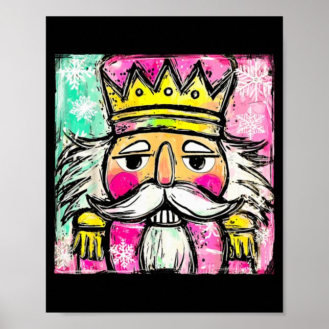 Preppy Nutcracker Christmas Girly Xmas Costume Kid Poster (Vorne)