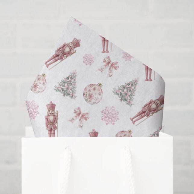 Preppy Nutcracker Weihnachtswackelpapier Seidenpapier (Geschenk Tasche)