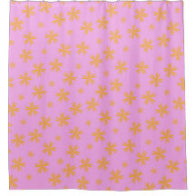 Preppy Orange Pink Hippie Blume Muster