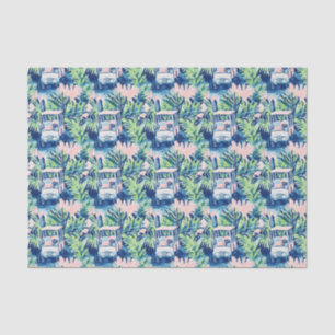 Preppy Palm Beach Golf Carts Seidenpapier