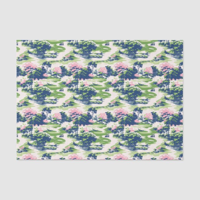 Preppy Palm Beach Golf Seidenpapier (Vorderseite)