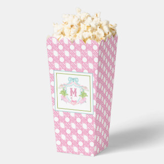 Preppy Palm Beach Monogram Crest Geschenkschachtel