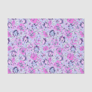 Preppy Palm Beach Print Lila Lions Seidenpapier