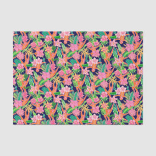 Preppy Palm Beach Print Niedlich Orangutans Seidenpapier