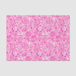 Preppy Palm Beach Print Pink Foxes und Blume Seidenpapier
