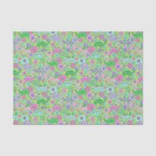 Preppy Palm Beach Print Pink und Green Camels Seidenpapier